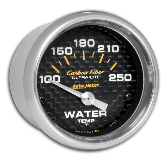 AutoMeter 2-1/16 in. WATER TEMPERATURE 100-250 Fahrenheit CARBON FIBER 4737