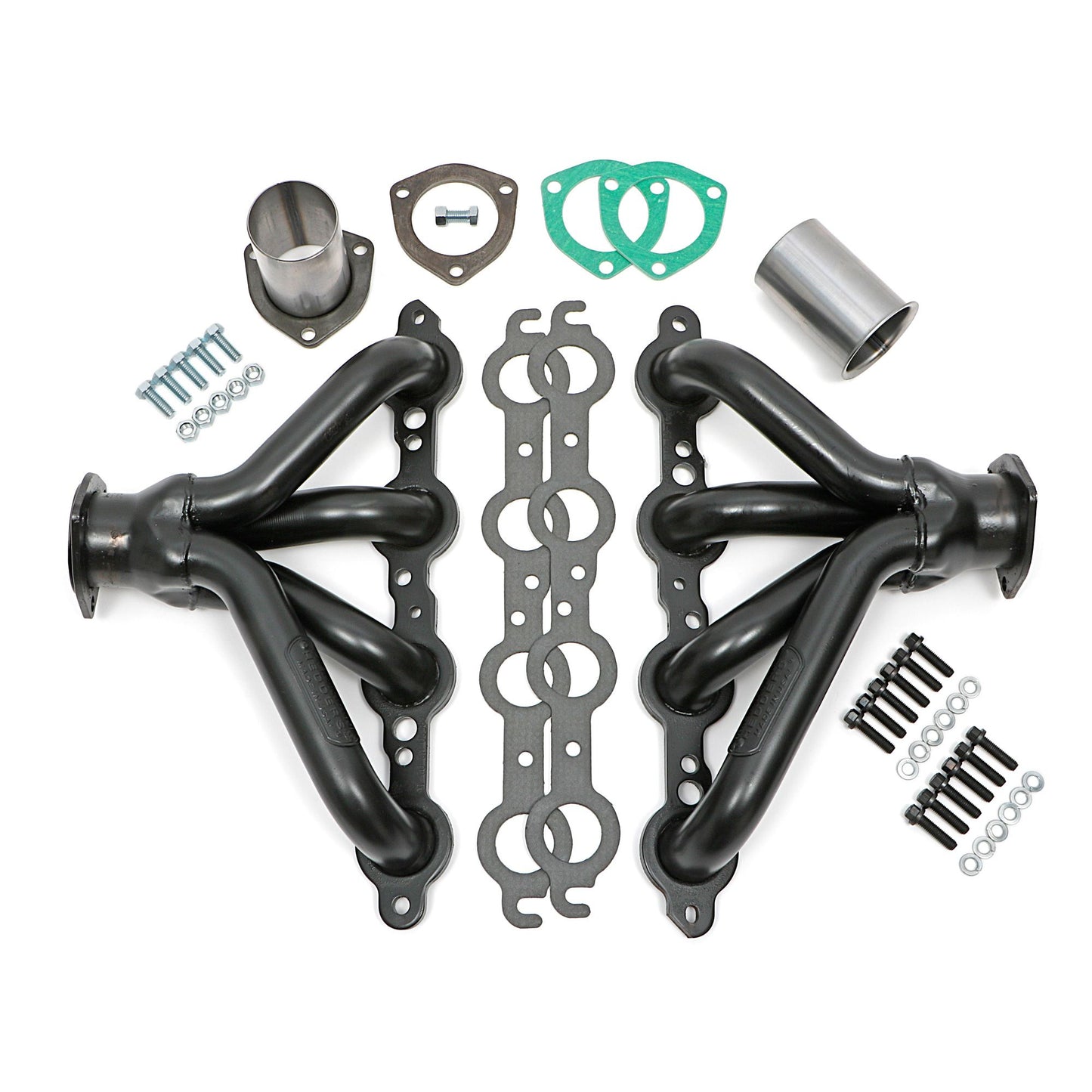 Hedman Hedders BLOCK HUGGER HEADERS; CHEVY LS SERIES; 1-1/2 IN. TUBES; UNCOATED 68520