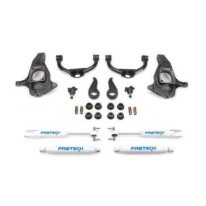 Fabtech 3.5 in. ULTIMATE SYS W/PERF SHKS 2011-19 GM C/K2500HD/3500HD K1055