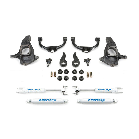 Fabtech 3.5 in. ULTIMATE SYS W/PERF SHKS 2011-19 GM C/K2500HD/3500HD K1055