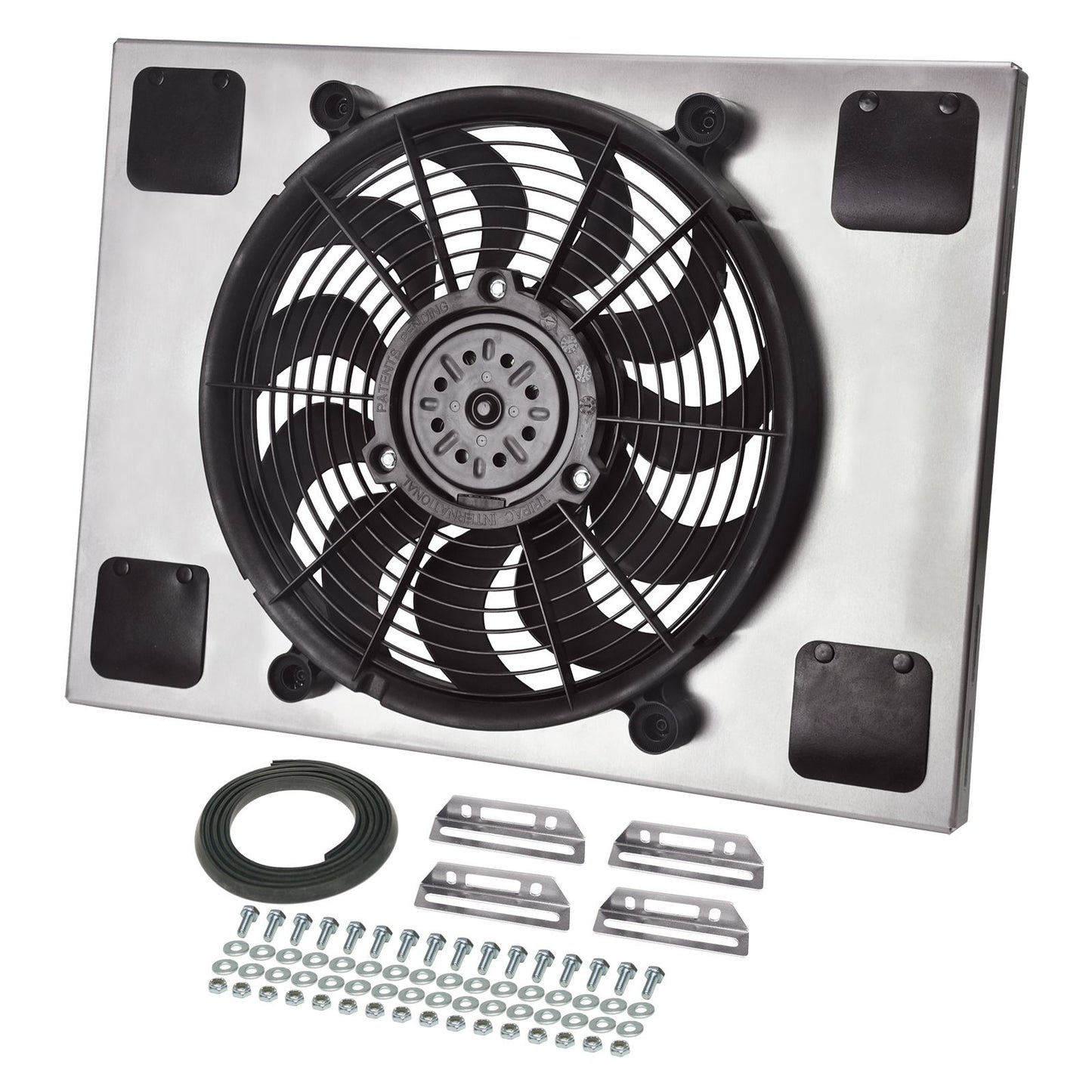Derale Powerpack - High Output Single 14" Electric RAD Fan/Aluminum Shroud Kit 16827