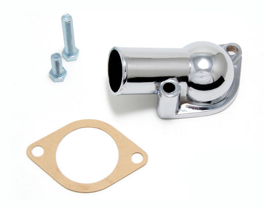 Trans-Dapt Performance Water Neck; Sb And Bb Chevy- Late Model; (Gasket Seal); - Chrome 4789