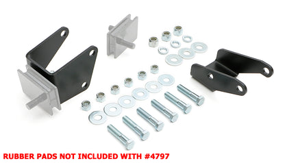 Trans-Dapt Performance Mopar B/Rb Into1967-72 A-Body (With Slant 6 K-Member) Motor Mount Kit Without Pads 4797