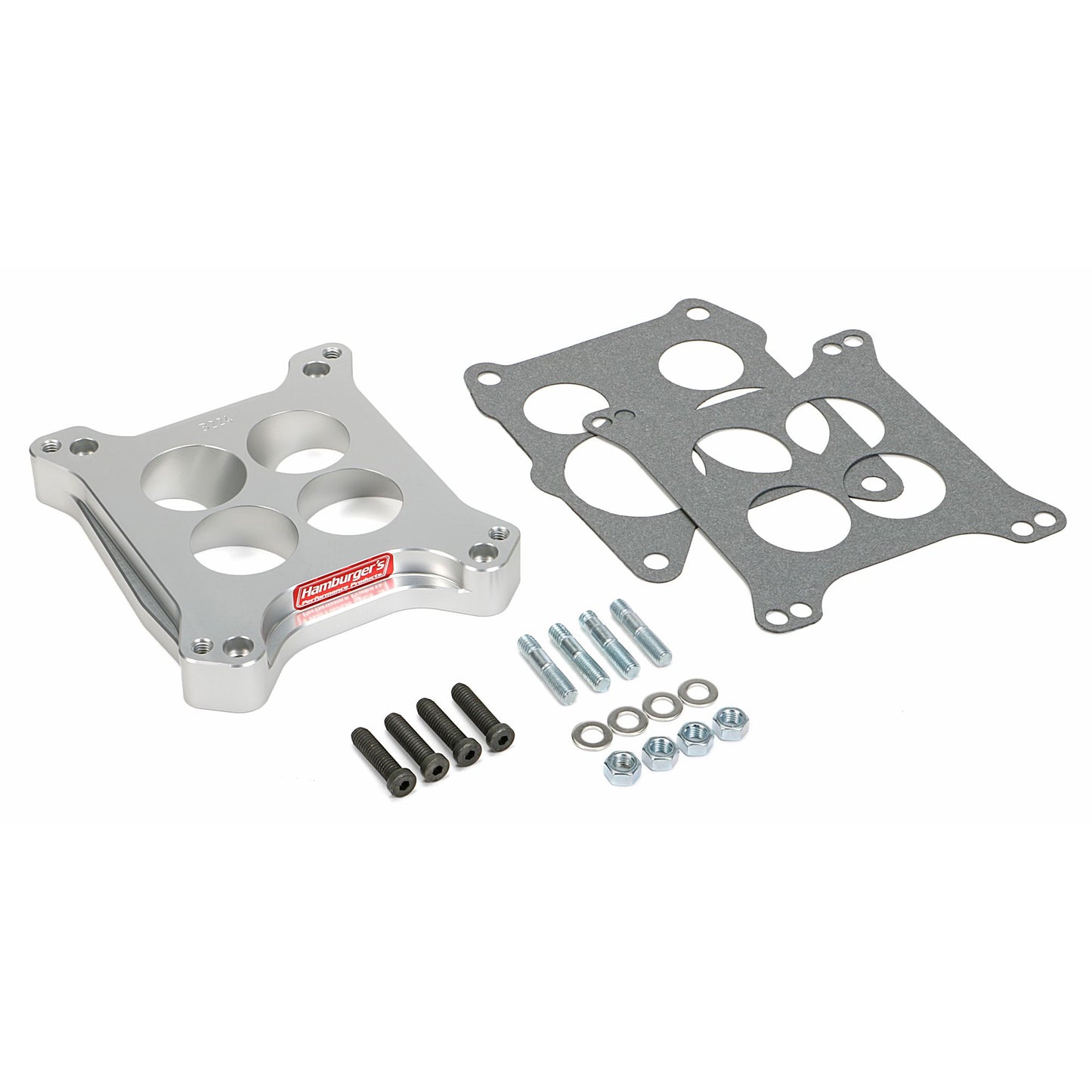 HAMBURGER'S PERFORMANCE PRODUCTS CARBURETOR ADAPTER; BILLET ALUMINUM- 1 IN. HOLLEY/ AFB TO QUADRAJET 3224