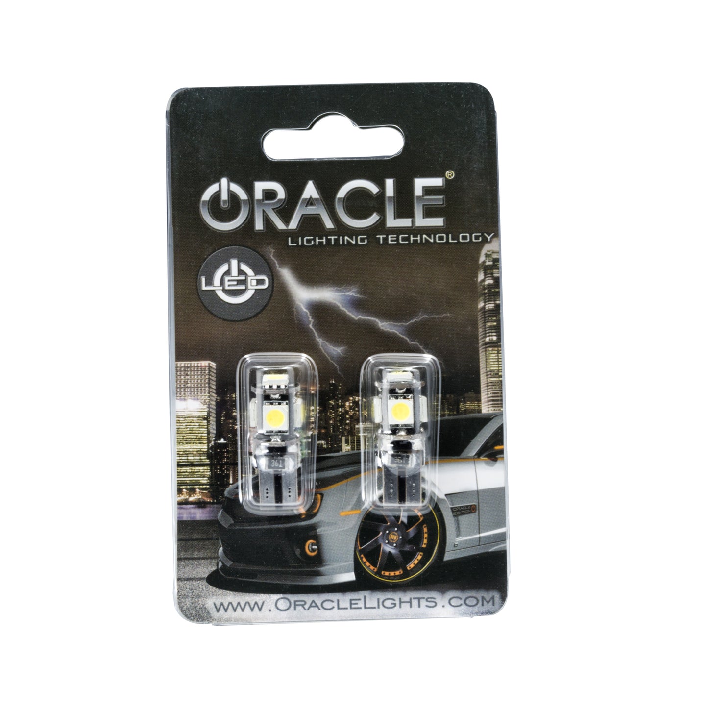 Oracle Lighting 4801-001 - ORACLE T10 5 LED 3 Chip SMD Bulbs (Pair) - Cool White
