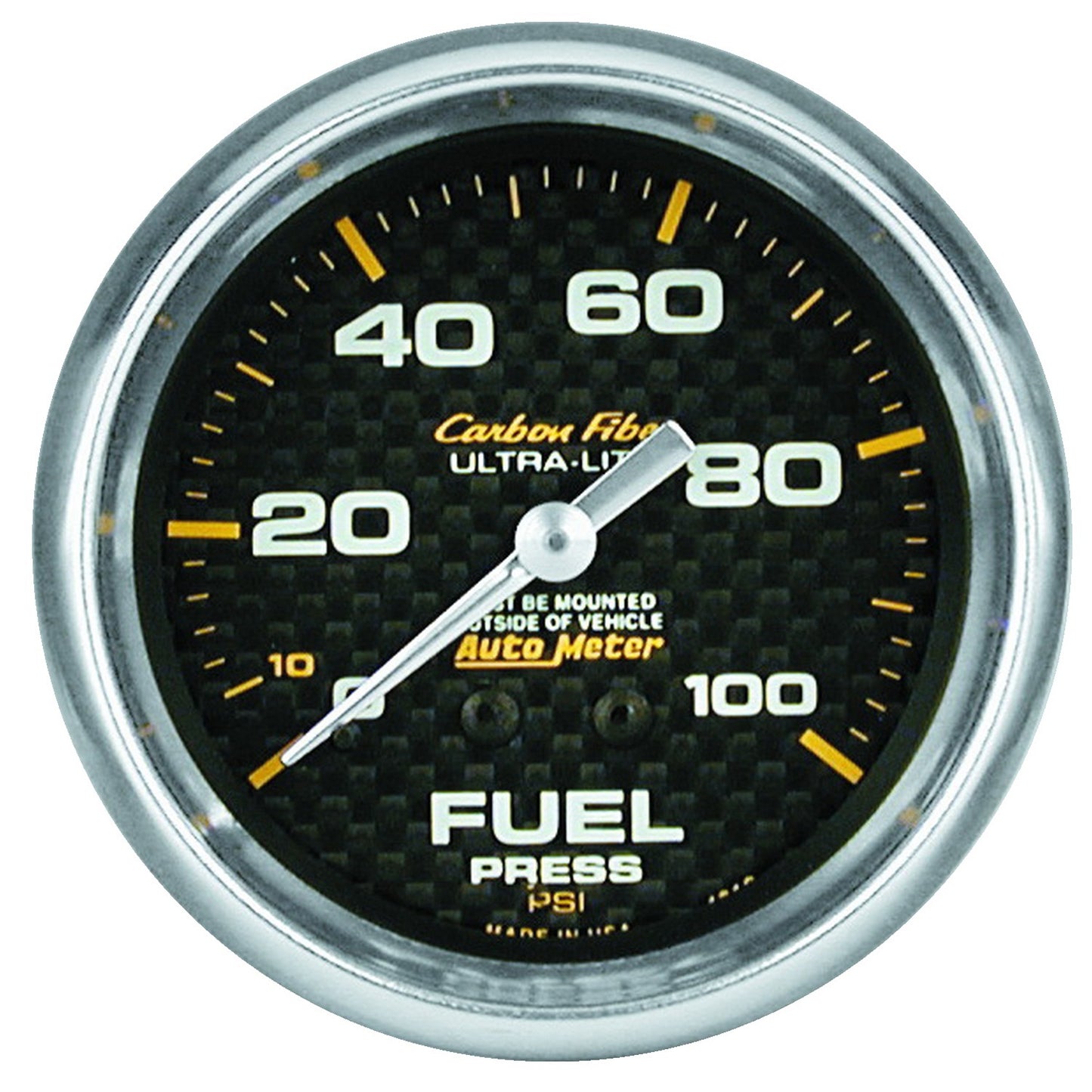 AutoMeter 2-5/8 in. FUEL PRESSURE 0-100 PSI CARBON FIBER 4812