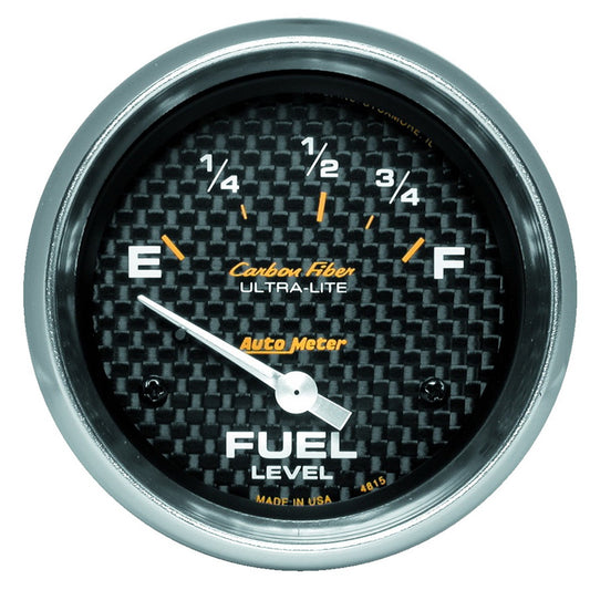AutoMeter 2-5/8 in. FUEL LEVEL 73-10 O CARBON FIBER 4815