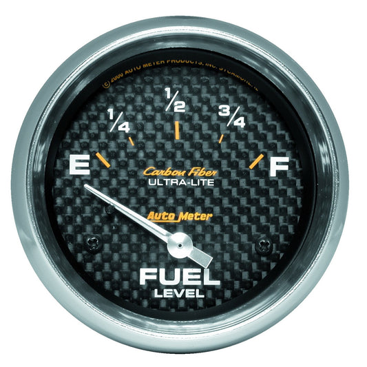 AutoMeter 2-5/8 in. FUEL LEVEL 240-33 O SSE CARBON FIBER 4816