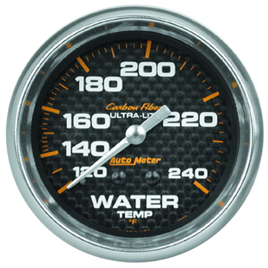 AutoMeter 2-5/8 in. WATER TEMPERATURE 120-240 Fahrenheit CARBON FIBER 4832