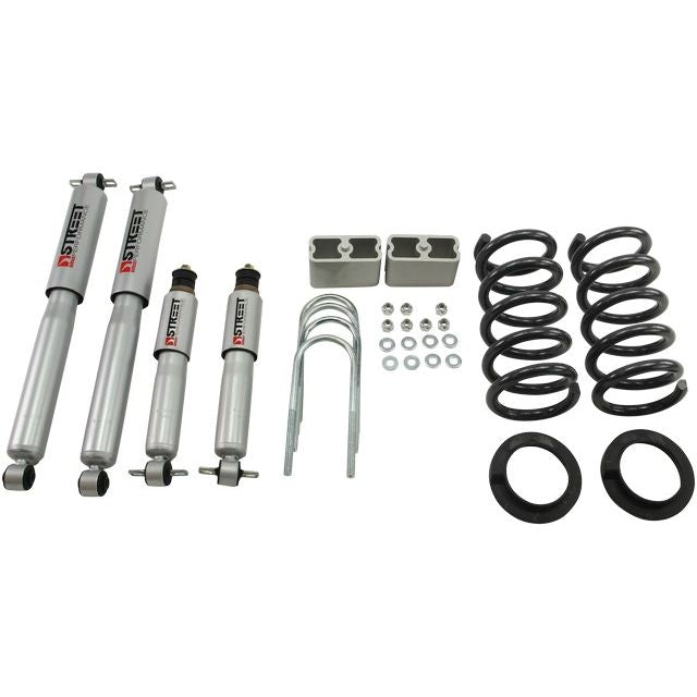 BELLTECH 621SP LOWERING KITS Front And Rear Complete Kit W/ Street Performance Shocks 1994-2004 Chevrolet S10/S15 Pickup 6 cyl. (Ext Cab) 2 in. or 3 in. F/3 in. R drop W/ Street Performance Shocks