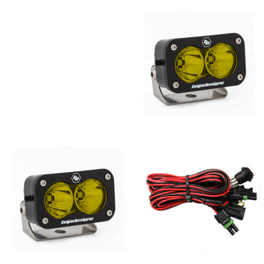 Baja Designs S2 Pro Black LED Auxiliary Light Pod Pair 487811
