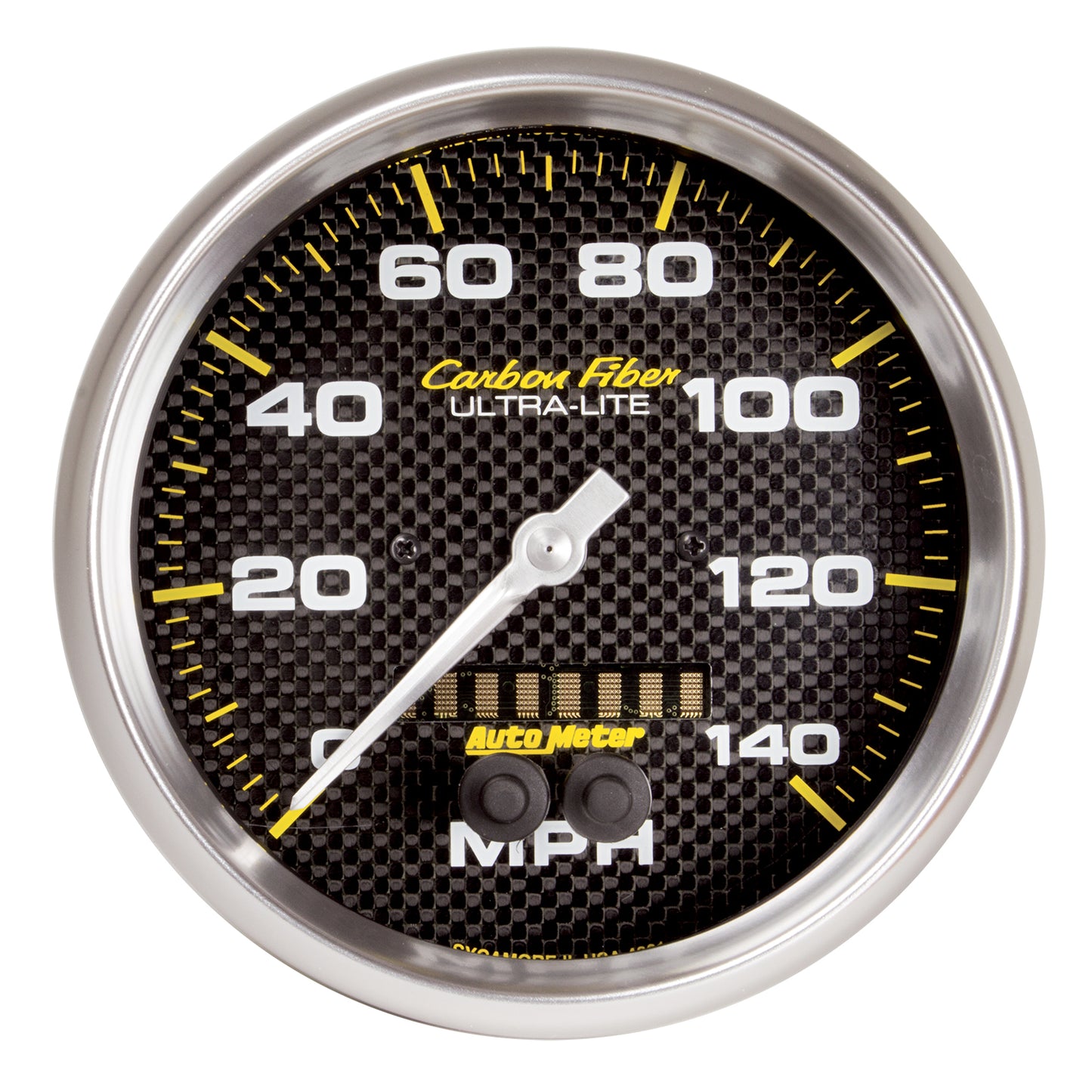 AutoMeter 5 in. GPS SPEEDOMETER 0-140 MPH CARBON FIBER 4881