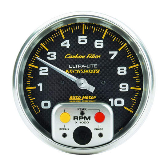 AutoMeter 5 in. IN-DASH TACHOMETER 0-10000 RPM CARBON FIBER 4894