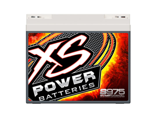 XS Power Batteries 12V AGM S Series Batteries - Automotive Terminals Included 2100 Max Amps S975