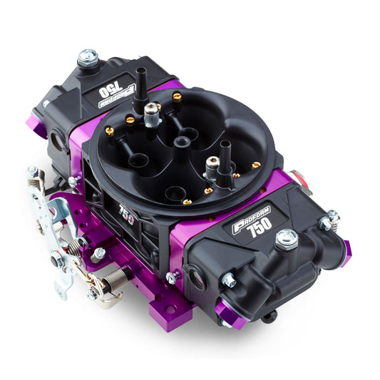Proform Black Race Series Carburetor; 750 CFM, Mechanical Secondary, Black & Purple 67302