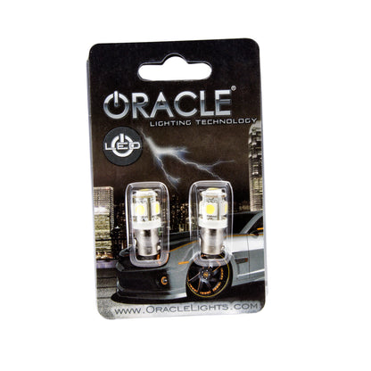 Oracle Lighting 4904-001 - ORACLE BA9S 5 LED 3 Chip Bayonet Bulbs (Pair) - White