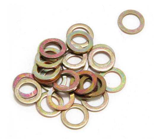 Trans-Dapt Performance 3/8 In. Valve Cover Flat Washers (25 Per Pkg.)- Yellow Zinc 4914