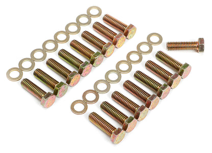 Trans-Dapt Performance Intake Manifold Bolts; 3/8 In.-16 X 1-1/4 In. Hex Head (16 Bolts); Grade 8- Yellow Zinc 4925
