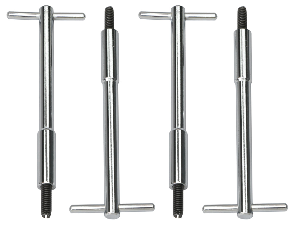 Trans-Dapt Performance 1/4 In.-20 X 5-3/8 In. Tall T-Bar Style Valve Cover Fasteners- Chrome 4936