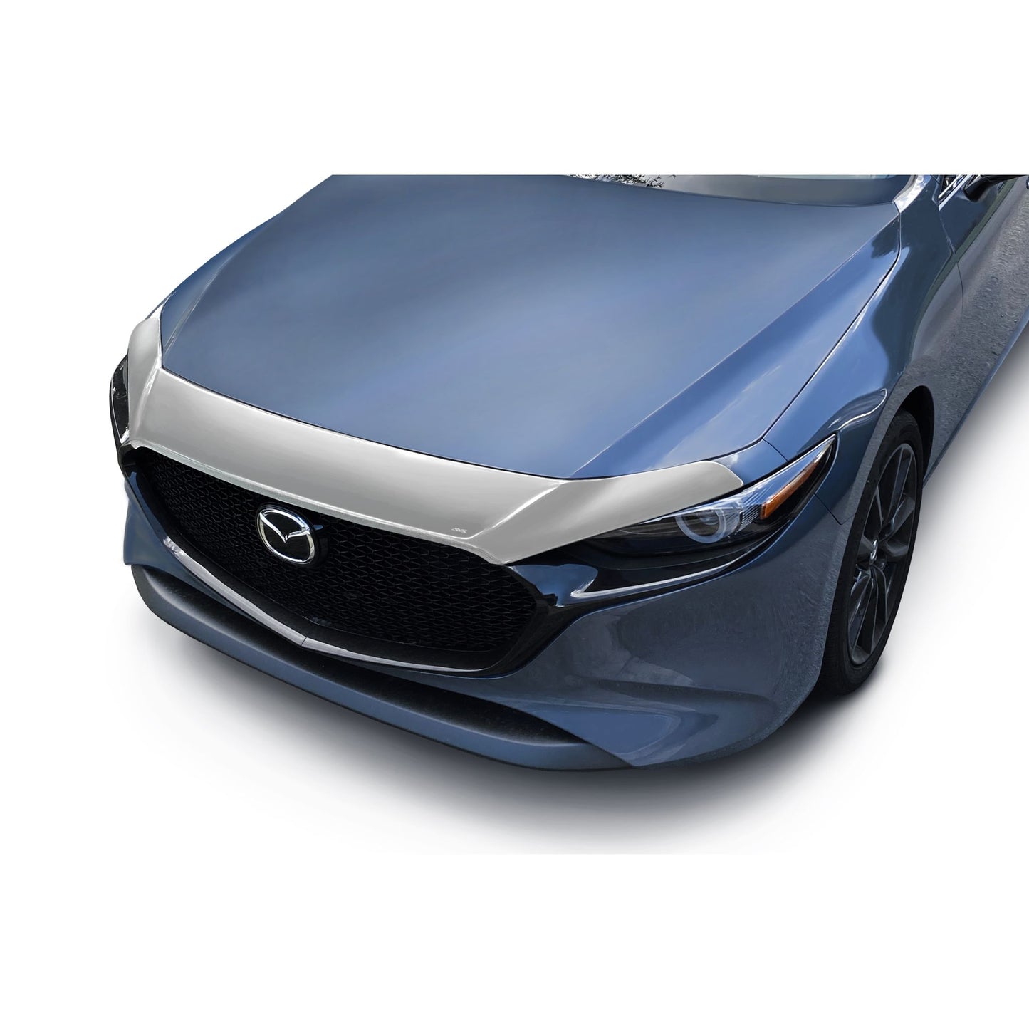 Auto Ventshade 622179 Aeroskin Flush Mount Chrome Hood Protector For 2019-2022 Mazda 3 Hatchback