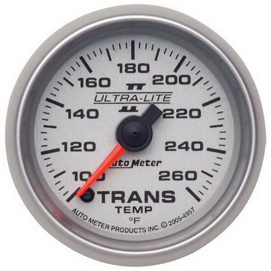 AutoMeter 2-1/16 in. TRANSMISSION TEMPERATURE 100-260 Fahrenheit ULTRA-LITE II 4957