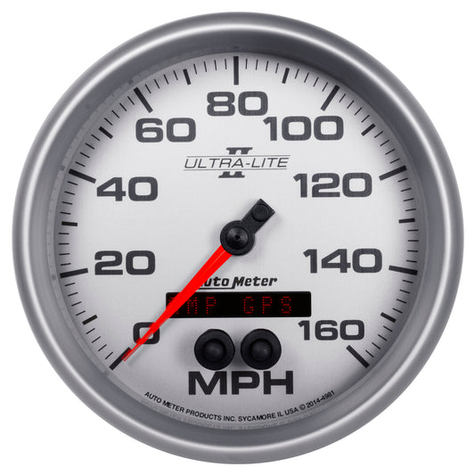 AutoMeter 5 in. GPS SPEEDOMETER 0-160 MPH ULTRA-LITE II 4981