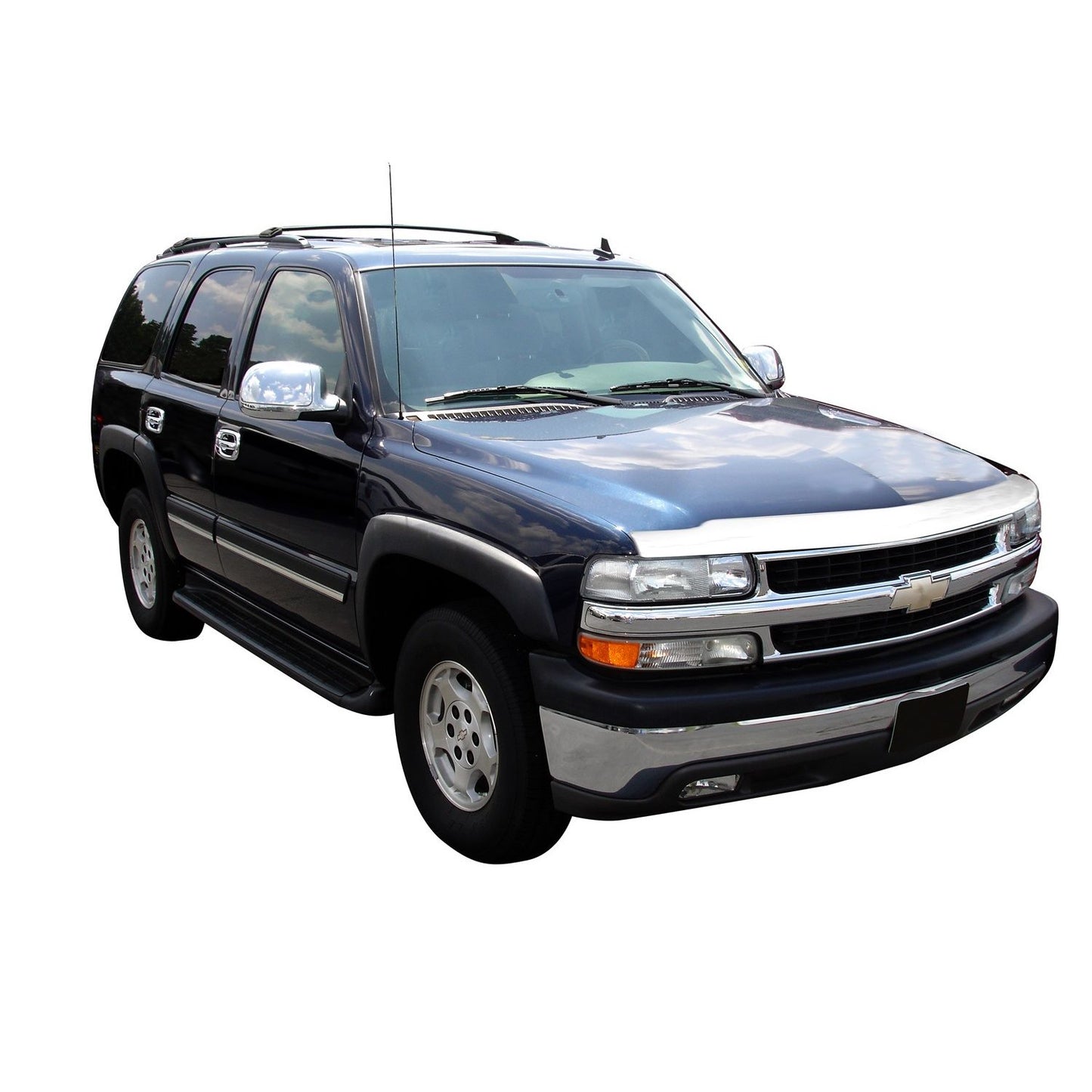 Auto Ventshade 622013 Aeroskin Flush Mount Chrome Hood Protector For 1999-2002 Silverado 1500/2500 2001-2002 Silverado 3500