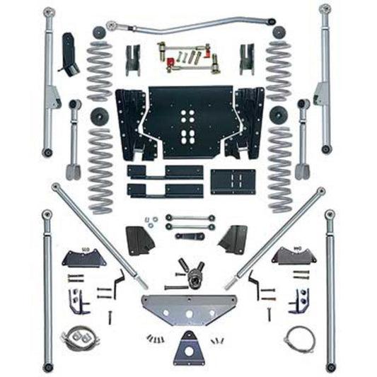 Rubicon Express 4.5 Inch Extreme-Duty Long Arm Lift Kit With Rear Tri-Link And Twin Tube Shocks RE7524T
