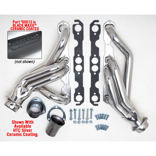 Hedman Hedders 67-87 C10/C20 SB CHEVY PICKUP (2WD); 1-5/8 IN.; MID-LENGTH TUBES- BLACK MAXX 69013