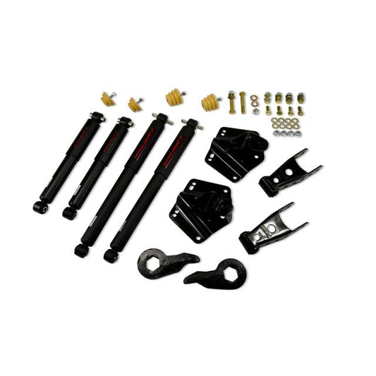 BELLTECH 765ND LOWERING KITS Front And Rear Complete Kit W/ Nitro Drop 2 Shocks 1992-1999 Chevrolet Suburban K1500 1 in. or 3 in. F/4 in. R drop W/ Nitro Drop II Shocks