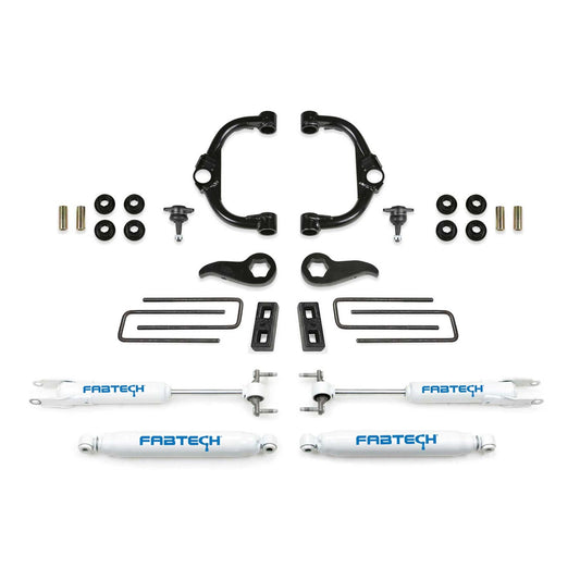 Fabtech 3.5 in. BJ UCA KIT W/ PERF SHKS 2020-21 GM K3500HD K1179