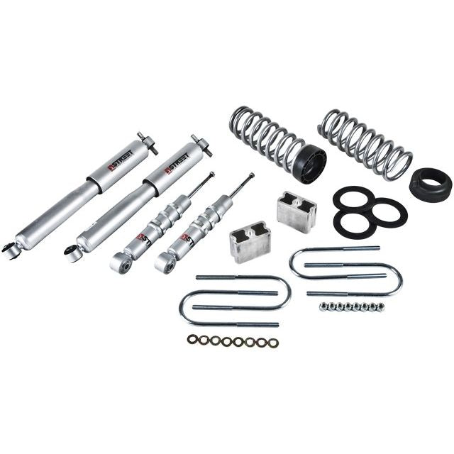 BELLTECH 602SP LOWERING KITS Front And Rear Complete Kit W/ Street Performance Shocks 2004-2012 Chevrolet Colorado/Canyon (Std Cab) Z85 suspension 1 in. or 2 in. F/3 in. R drop W/ Street Performance Shocks