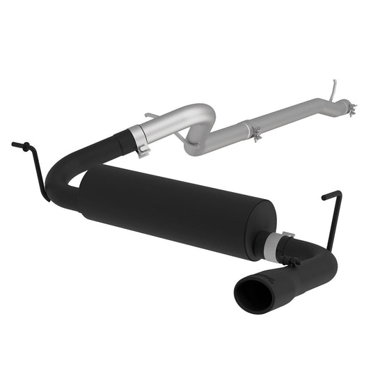 MBRP Exhaust 2 1/2in. Cat Back; Single Rear Exit; Black Coated S5526BLK