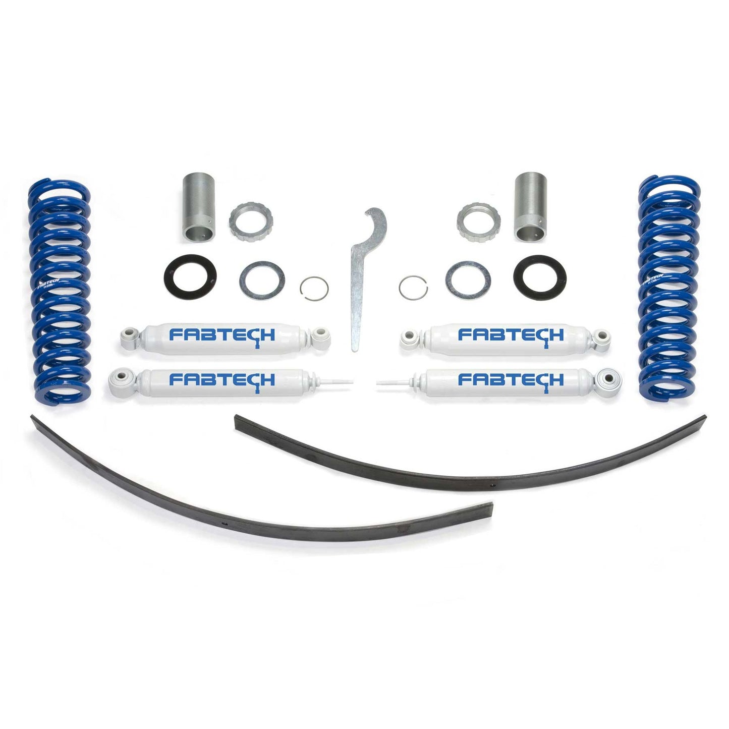 Fabtech 0-3.5 in. BASIC ADJ C/O SYS W/ PERF RR SHKS 95.5-04 TOYOTA TACOMA PRNNR 6 LUG MDLS K7015
