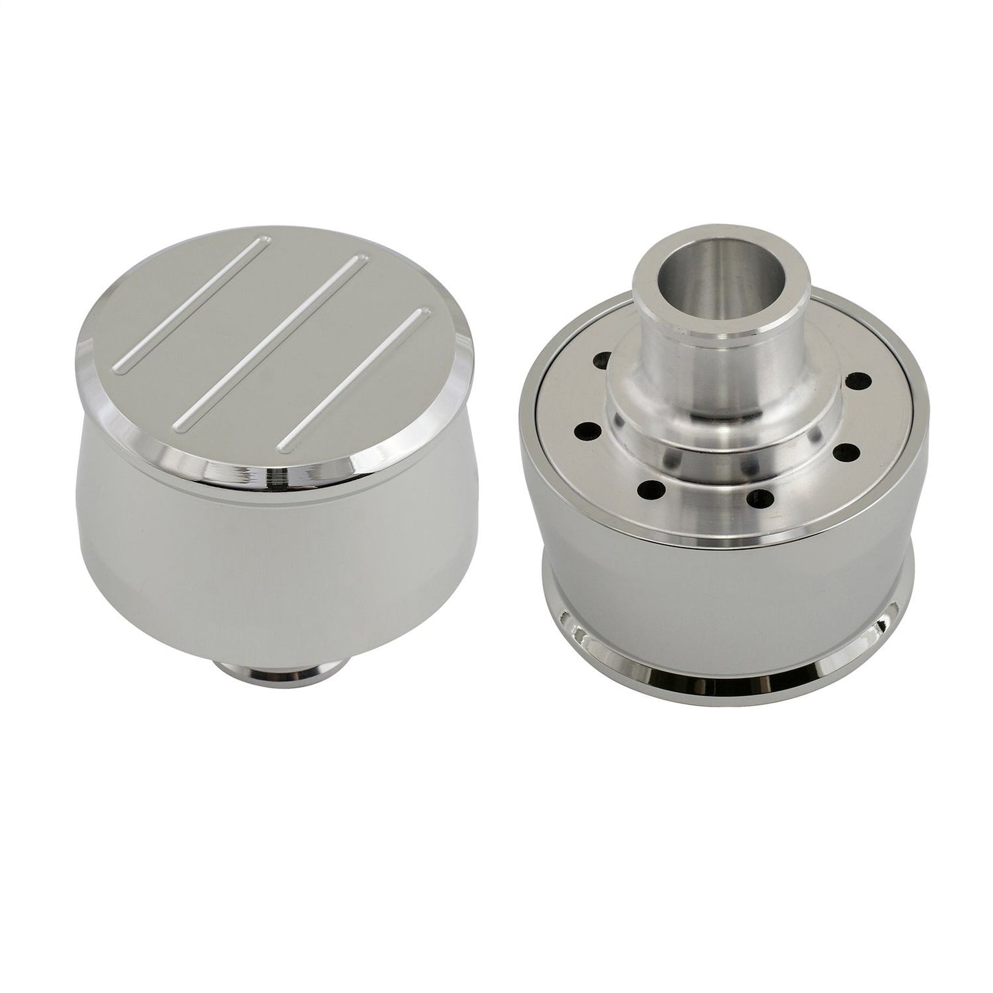 Mr Gasket Chrome Aluminum Breather MRGAS-9116G