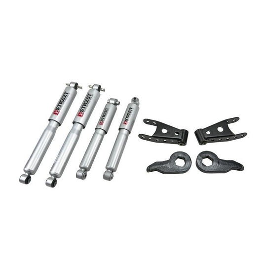 BELLTECH 766SP LOWERING KITS Front And Rear Complete Kit W/ Street Performance Shocks 1992-1999 Chevrolet Tahoe/Yukon (2DR) 1 in. or 3 in. F/1 in. R drop W/ Street Performance Shocks