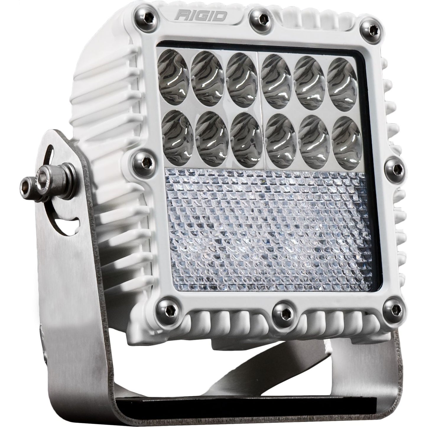 RIGID Industries Q-Series PRO LED Light Driving/Down Diffused Combo White Housing Single 545613