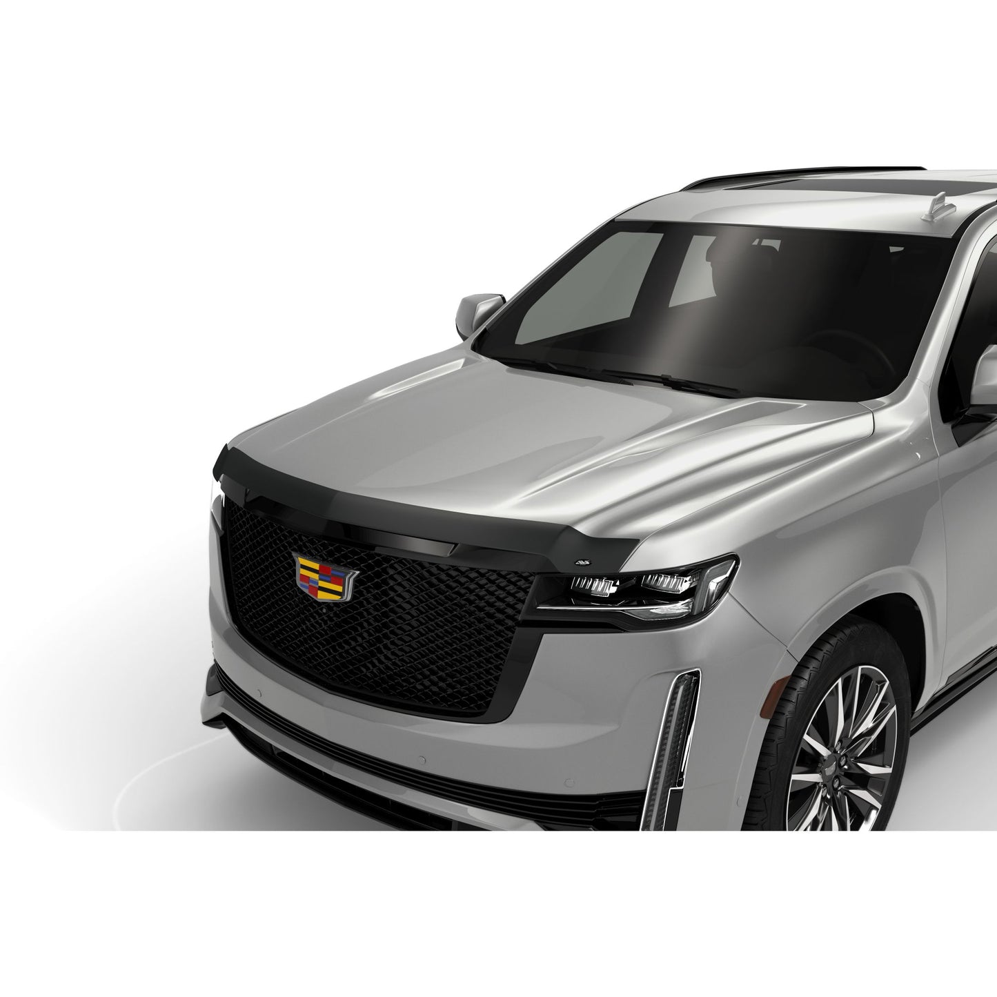 Auto Ventshade 377186 Aeroskin Matte Black Flush Mount Hood Protector for 21-22 Cadillac Escalade/Escalade ESV