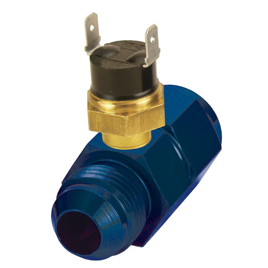 Derale Premium In-Line Fan Control Thermostat 180 Degree, -8AN x -8AN 35021