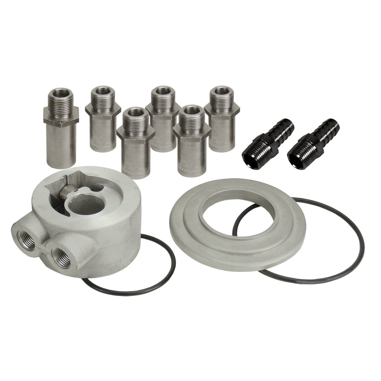 Derale Universal Thermostatic Sandwich Adapter Kit with 3/8" NPT Ports 15782