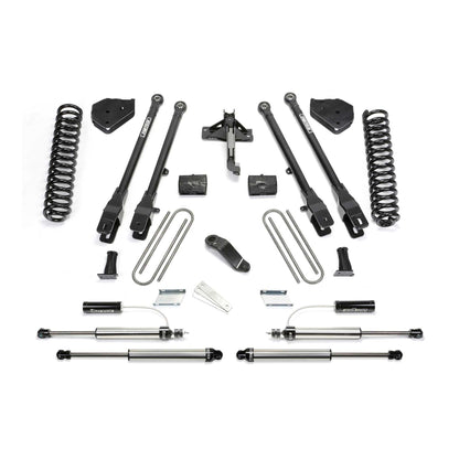 Fabtech 6" 4LINK SYS W/COILS & 2.25 DL RESI FRT AND DL RR SHKS 17-21 FORD F250/350 4WD D K2294DL