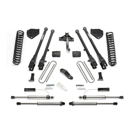 Fabtech 4" 4LINK SYS W/COILS & 2.25 DL RESI FRT AND DL RR SHKS 17-21 FORD F250/350 4WD G K2292DL
