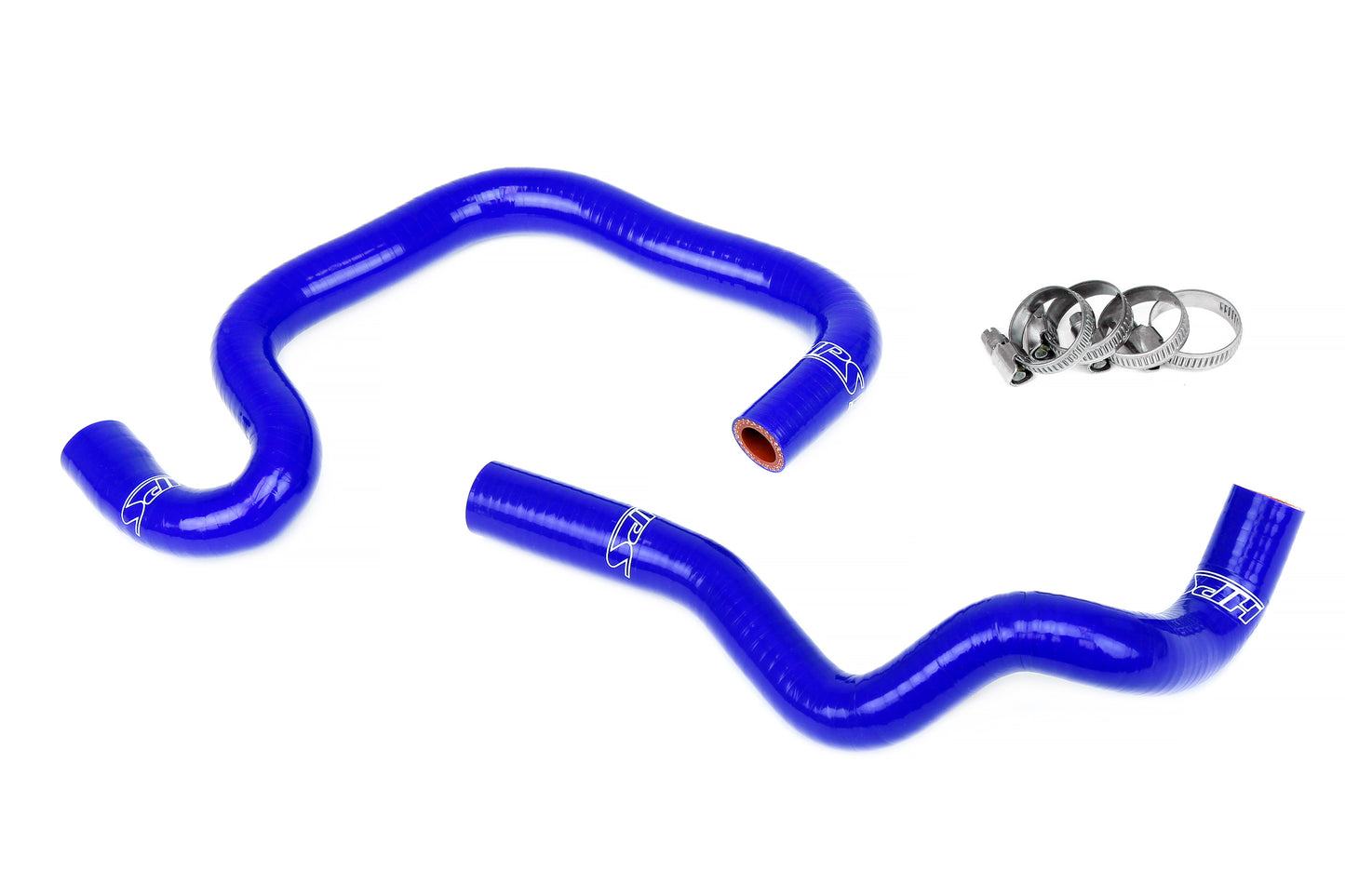 HPS Performance 3-ply Reinforced Silicone Replaces Rubber Heater Coolant Hoses 57-1082-BLUE
