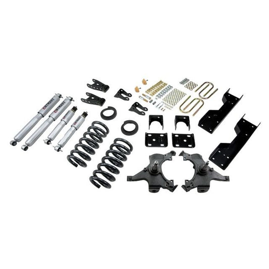 BELLTECH 689SP LOWERING KITS Front And Rear Complete Kit W/ Street Performance Shocks 1992-1998 Chevrolet Silverado/Sierra C1500 (Std Cab ext 454 SS) 4 in. or 5 in. F/6 in. or 7 in. R drop W/ Street Performance Shocks