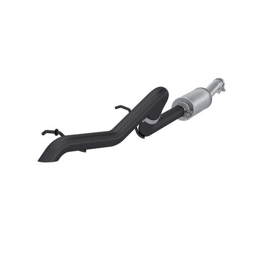 MBRP Exhaust 2 1/2in. Off-Road Tail Pipe; Muffler before Axle; Black Coated S5514BLK