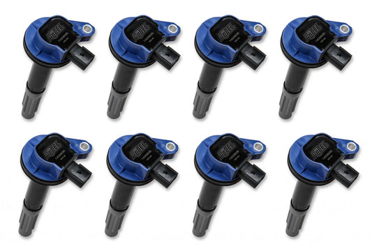 ACCEL Ignition Coils Super Coil Series 2011-2016 Ford 5.0L Coyote Engines, Blue, 8-Pack 140060B-8