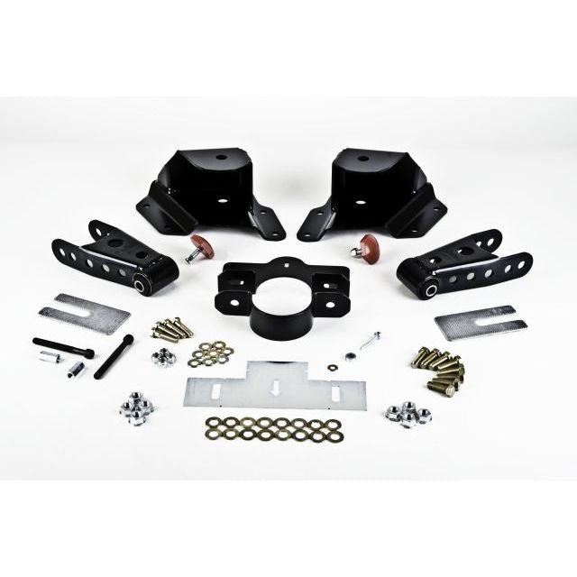 BELLTECH 6515 SHACKLE & HANGER KIT 4 in. Drop Leaf Spring Shackle & Hanger Kit (Front Hanger/Rear Shackle) 1999-2006 Chevrolet Silverado/Sierra 1500 Ext Cab Short bed Only 3 in. Rear Drop