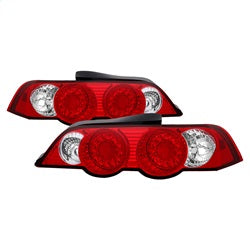 Spyder Auto LED Tail Lights - Red Clear 5000385