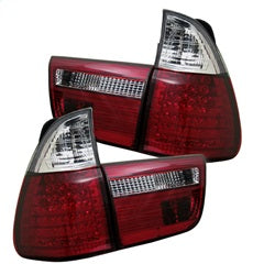 Spyder Auto 4PCS LED Tail Lights - Red Clear 5000804