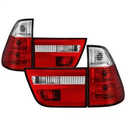 Spyder Auto 4PCS Euro Style Tail Lights- Red Clear 5000835